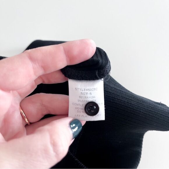 Grade & Gather Maxi Skirt Black Button Front Detail Stretchy Women's S - Picture 6 of 9